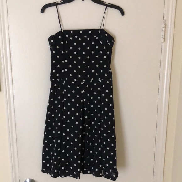 Black polka dot dress size small by NafNaf - Picture 1 of 3